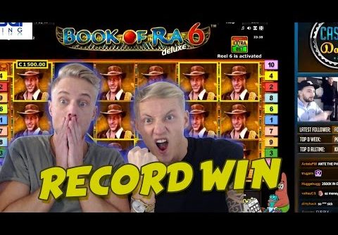 RECORD WIN 6 euro bet BIG WIN – Book of Ra 6 HUGE WIN Drunkstream epic reactions