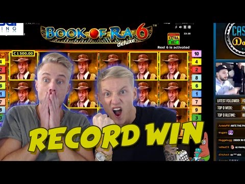 RECORD WIN 6 euro bet BIG WIN – Book of Ra 6 HUGE WIN Drunkstream epic reactions