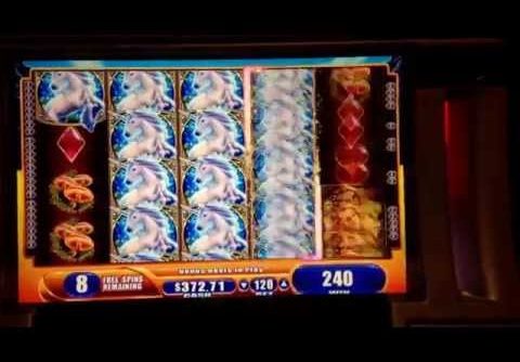 Mystical Unicorn Slot Machine MEGA BIG WIN Line Hit & Bonus Excalibur Casino Las Vegas