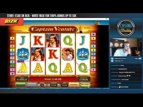 BIG WIN!!!! Captain Venture   Casino   Bonus round Casino Slots From Live Stream