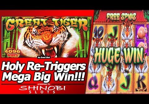 Great Tiger Slot – Re-Trigger City, Mega Big Win in Free Spins Bonus