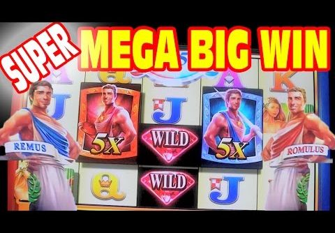 Romulus and Remus SUPER MEGA BIG WIN Slot Machine AWESOME BONUS