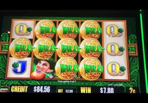 Wild Leprechauns slot machine pokie free spins bonus BIG WIN!