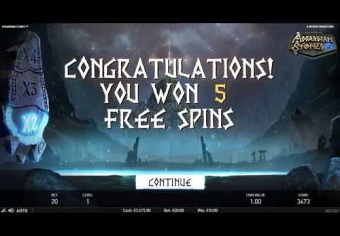 Asgardian Stones Slot BONUS BIG WIN – CasinoGuy.com