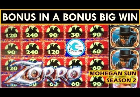 LOVE THE BONUS IN A BONUS BIG WINS! ZORRO MIGHTY CASH SLOT MACHINE