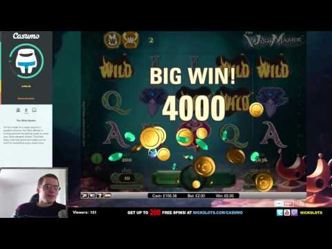 SUPER MEGA WIN on The Wish Master Slot – £2 Bet