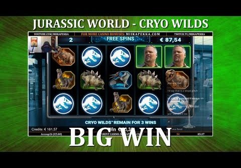 BIG WIN – Jurassic World – Creation Lab – NEW SLOT !!