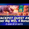 Jackpot Quest #6 – Raging Rhino slot, Max Bet Super Big Win with 3 Bonuses and Life of Luxury