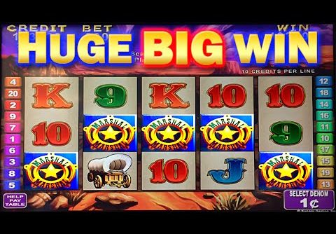 MEGA BIG WIN SCATTER BONUS TRIGGER ON RAWHIDE SLOT MACHINE ~ Konami Slots