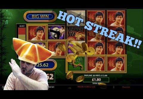 2 MEGA WINS!! Bruce Lee Crushes Six Acrobats ( Online Casino Slots )
