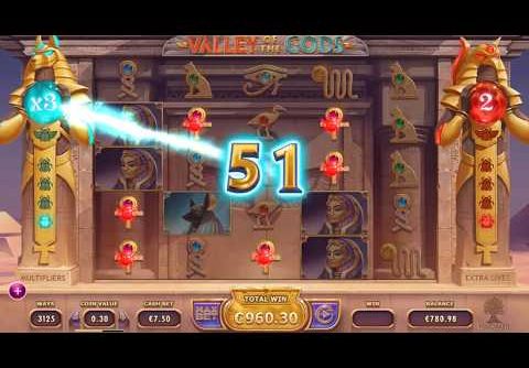 €1182 Mega Buy Valley of the Gods Slot!