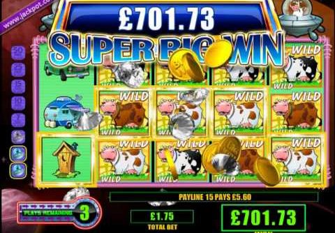 £795.20 MEGA BIG WIN ON INVADERS FROM THE PLANET MOULAH™ ONLINE SLOT AT JACKPOT PARTY®