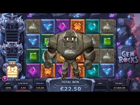 Epic €21432 Mega Win on New Slot Gem Rocks!