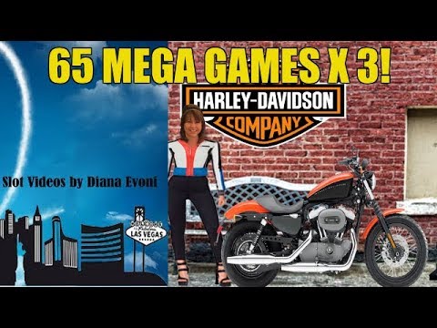 BIG WIN! MEGA FREE GAMES ON HARLEY DAVIDSON SLOT MACHINE