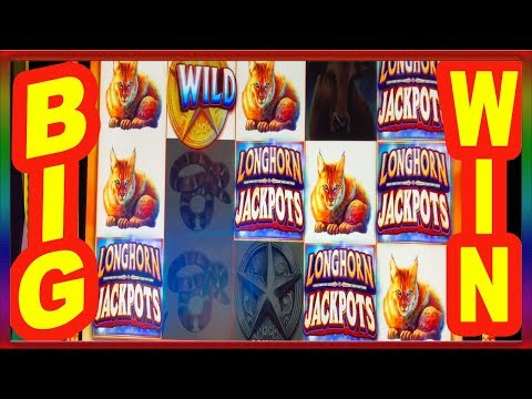 ** BIG WIN ** LONGHORN JACKPOTS  ** SLOT LOVER **