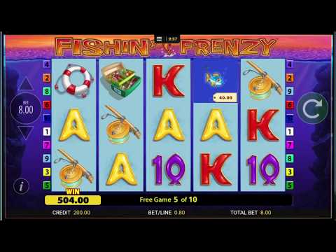 Bookies Fishing Frenzy Slot Machine Huge Catches Mega Win £8 Spins