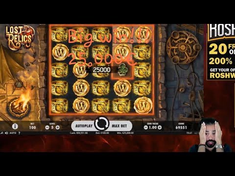 Big win slots  the LOST RELICS! Total 25.000€!