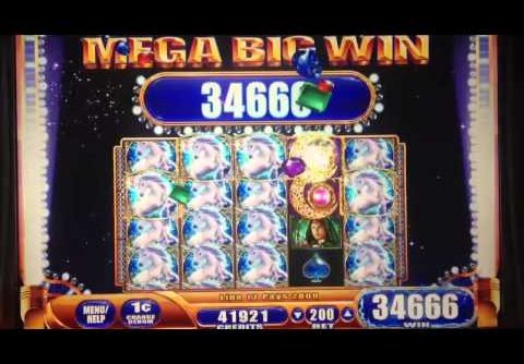 WMS- Mystical Unicorn slot machine MEGA BIG WIN