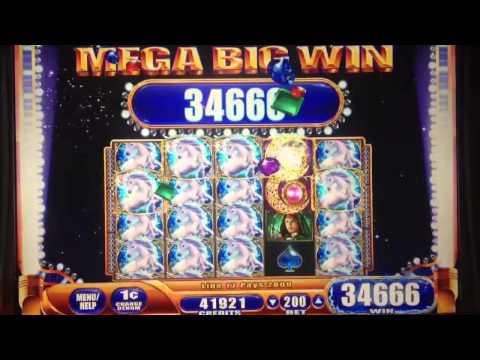 WMS- Mystical Unicorn slot machine MEGA BIG WIN