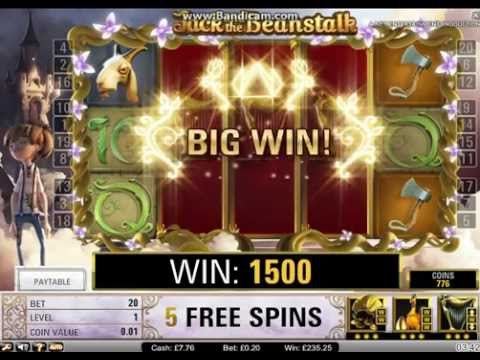 Jack And the Beanstalk Online Slot – Minimum Stake HUGE WIN!!!!!!!  (1340xBet)