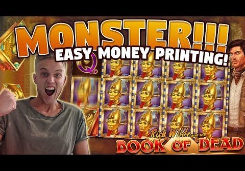 HUGE WIN!! Book of Dead BIG WIN – 10 euro bet (Online slots) from Casino LIVE stream