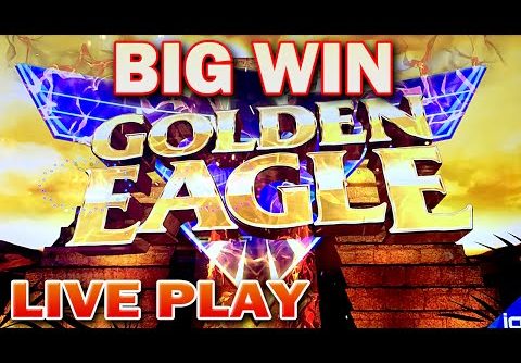 *NEW SLOT* LIVE PLAY | MAX BET GOLDEN EAGLE SLOT MACHINE BIG WIN igt slots