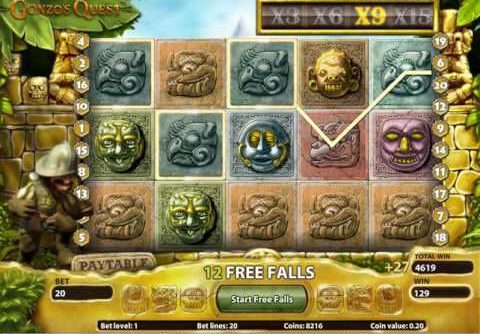 Gonzos Quest Slot Machine – Mega Big Win! (retrigger)
