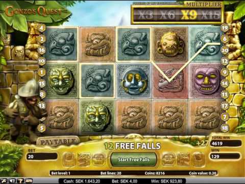 Gonzos Quest Slot Machine – Mega Big Win! (retrigger)