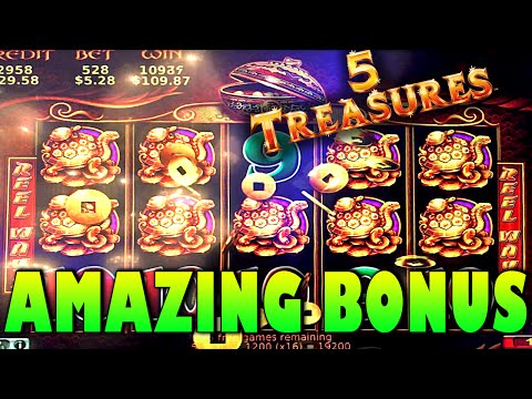 SWEET *SUPER BIG WIN* | 5 TREASURES SLOT MACHINE BONUS