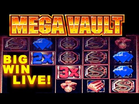 LIVE! – MEGA VAULT SLOT MACHINE – **BIG WIN** – Slot Machine Bonus (Casinomannj)