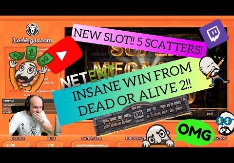 NEW SLOT!! 5 SCATTERS! INSANE WIN FROM DEAD OR ALIVE 2!!