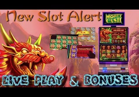 NEW SLOT ALERT! BIG WINS!!! LIVE PLAY and BONUSES on Mighty Cash Slot Machine