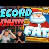 RECORD WIN! Fat Santa BIG WIN – MEGA WIN on Casino slot from CasinoDaddy