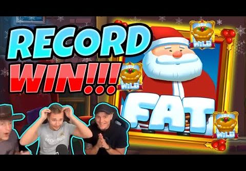 RECORD WIN! Fat Santa BIG WIN – MEGA WIN on Casino slot from CasinoDaddy