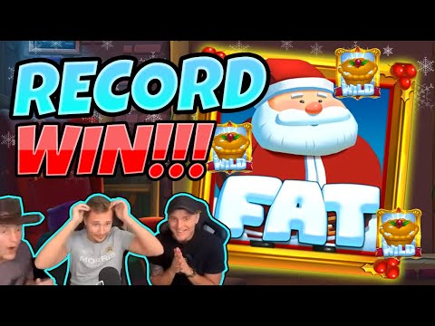 RECORD WIN! Fat Santa BIG WIN – MEGA WIN on Casino slot from CasinoDaddy