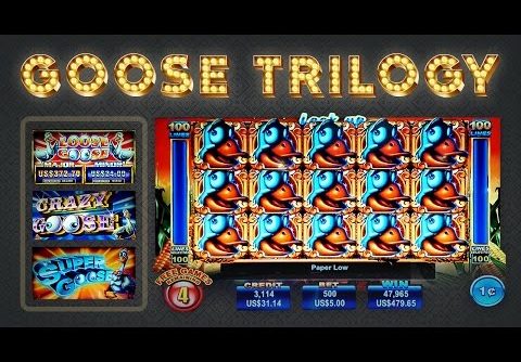 Goose Slot Trilogy – Crazy, Loose, and Super – BIG WIN Longplay!