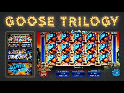 Goose Slot Trilogy – Crazy, Loose, and Super – BIG WIN Longplay!