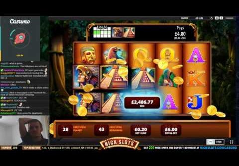 HUGE WIN on Montezuma Slot – £6 Bet!