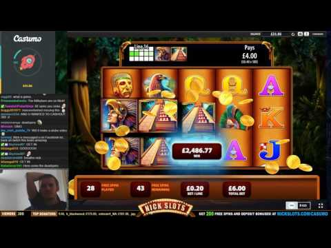 HUGE WIN on Montezuma Slot – £6 Bet!