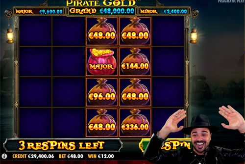 Pirate Gold Slot Mega Win Major Lucky Treasure Bag