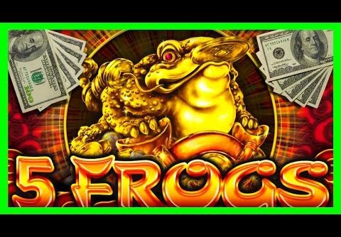 BIG WINS! ***SUPER FEATURE*** 5 Frogs Slot Machine BONUSES! I LOVE MYSTERY PICK!