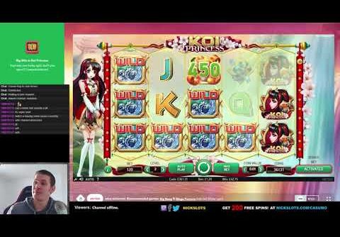 130 Win on Koi Princess Slot   4 Wild Reels