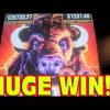 Buffalo Stampede * HUGE WIN * Las Vegas Slot Machine MEGA BIG WIN