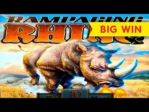 GREAT SESSION! Rampaging Rhino Slot – BIG WIN BONUS!