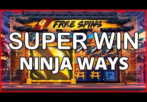 SUPER MEGA WIN ON NINJA WAYS – NEW RED TIGER SLOT!!
