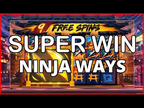 SUPER MEGA WIN ON NINJA WAYS – NEW RED TIGER SLOT!!