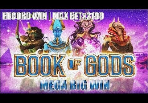 BTG! slot BOOK of GODS – RECORD WIN | MAX BETx2199 (65 FREESPINS) 4 GODS – EPIC WIN