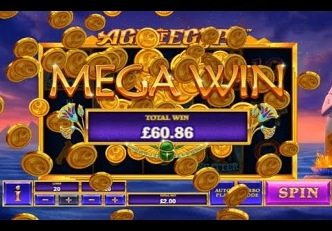 Mega Win on the Age of Egypt Online Slot from Playtech
