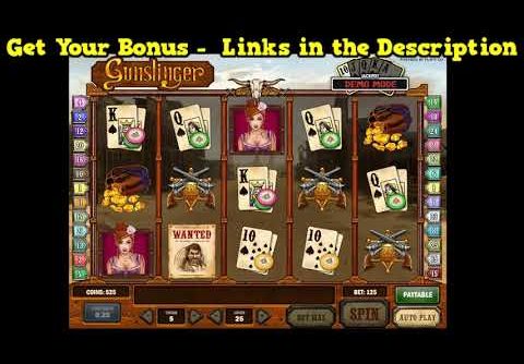 Gunslinger Slot Machine Bonus BIG WIN!