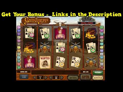 Gunslinger Slot Machine Bonus BIG WIN!